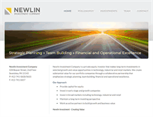Tablet Screenshot of newlininvestment.com